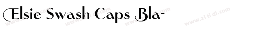 Elsie Swash Caps Bla字体转换 Elsie Swash Caps Bla字体转换